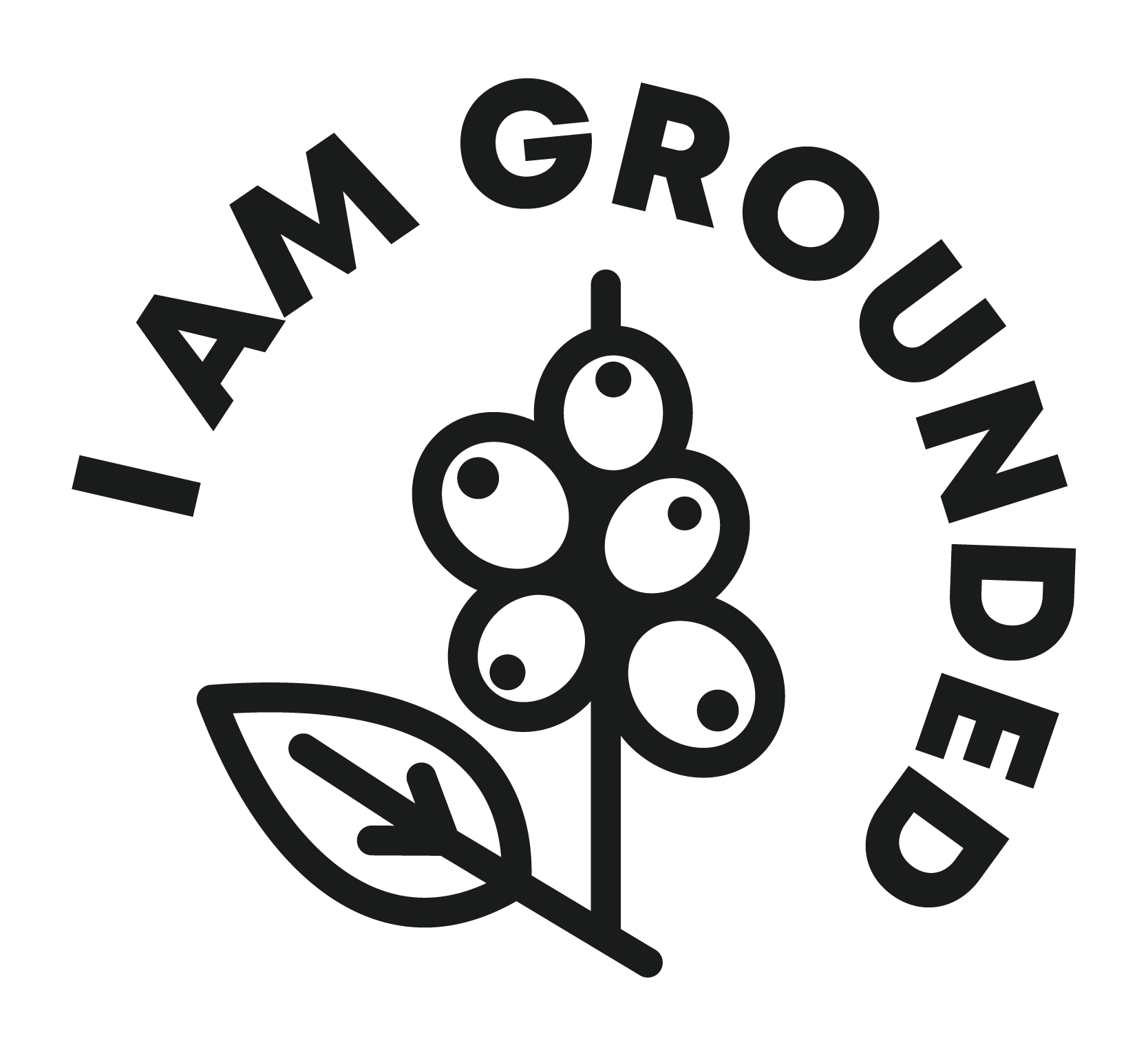 I Am Ground coffee plant logo