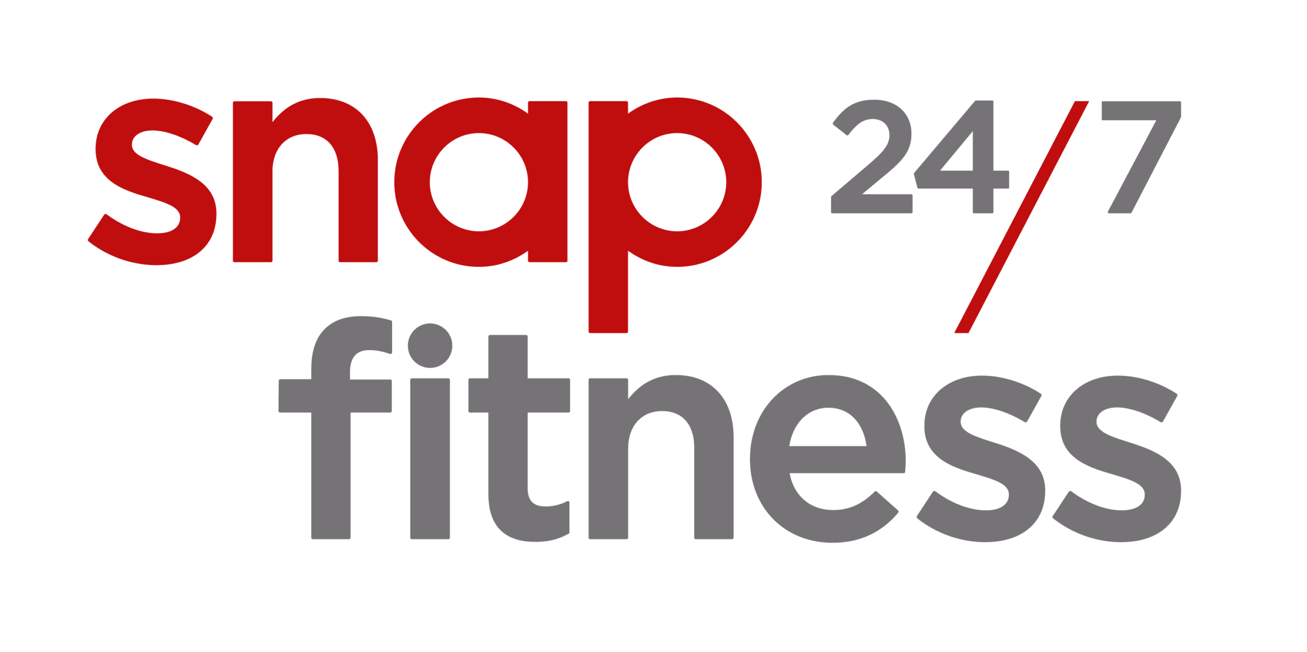 Snap Fitness 24/7 logo on black background